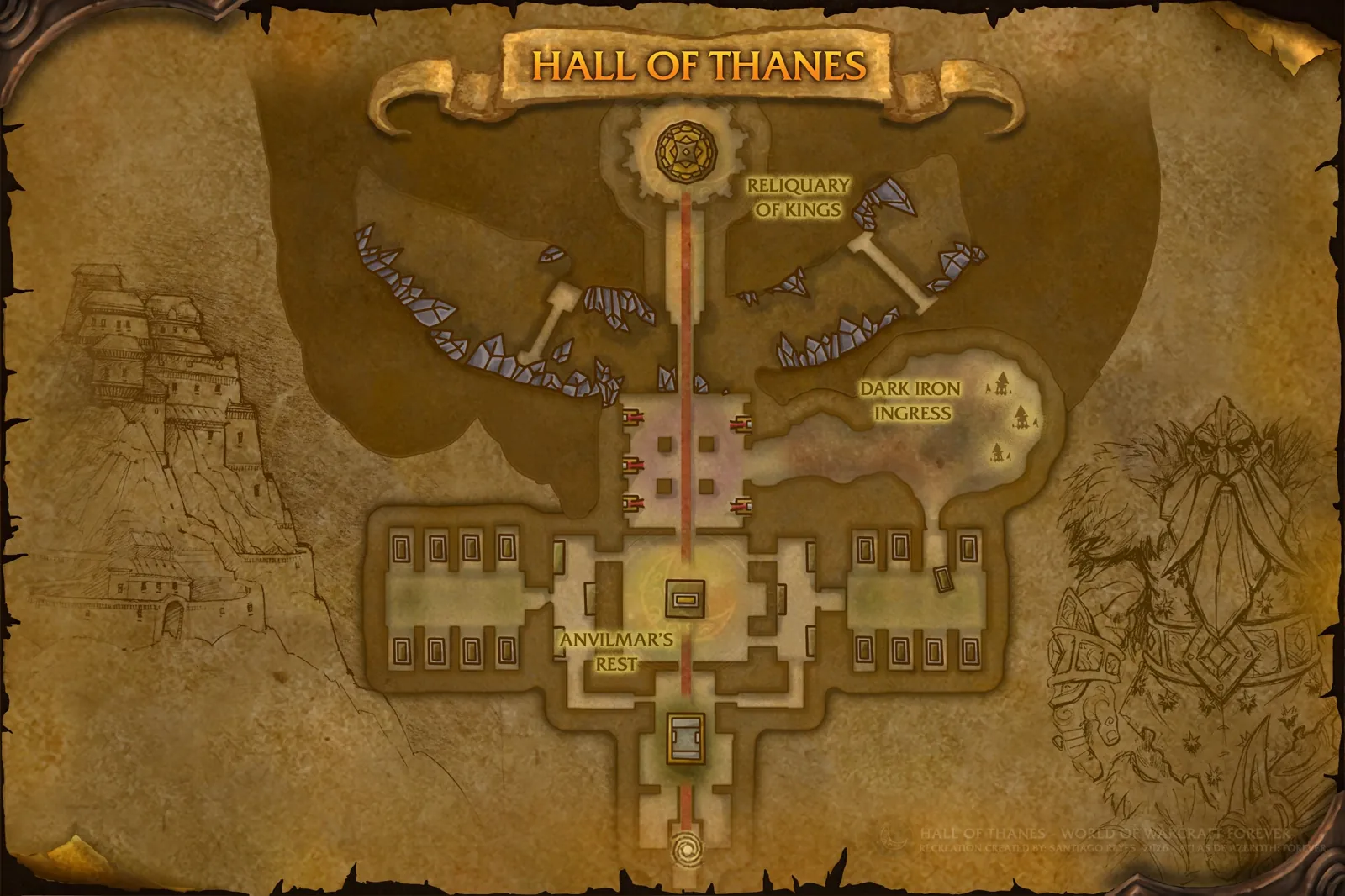 玩家自制领主大厅(Hall of Thanes)副本地图 玩家自制领主大厅(Hall of Thanes)副本地图